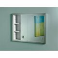 Deluxdesigns 24 x 19 in. 2 Door Contempora Medicine Cabinet with Steel, Basic White DE3578402
